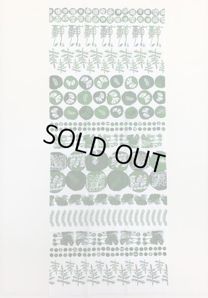 画像2: オカモス関西×はくラボ「苔・こけ・コケ てぬぐい（萌黄色×深緑色）」 (2)