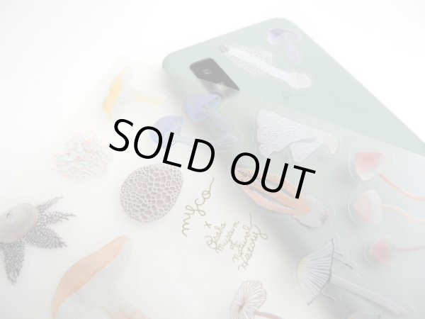 画像3: キノコの切り絵透明シール (3)