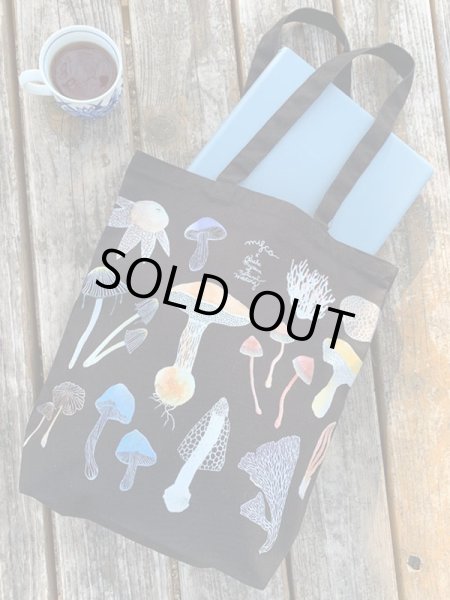 画像5: キノコの切り絵トートバッグ (5)