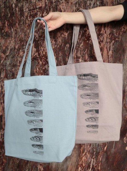 画像7: 「自然史のイラストレーション〜描いて伝える・描いて楽しむ〜」 トートバッグ「ヘビ8種」 (7)